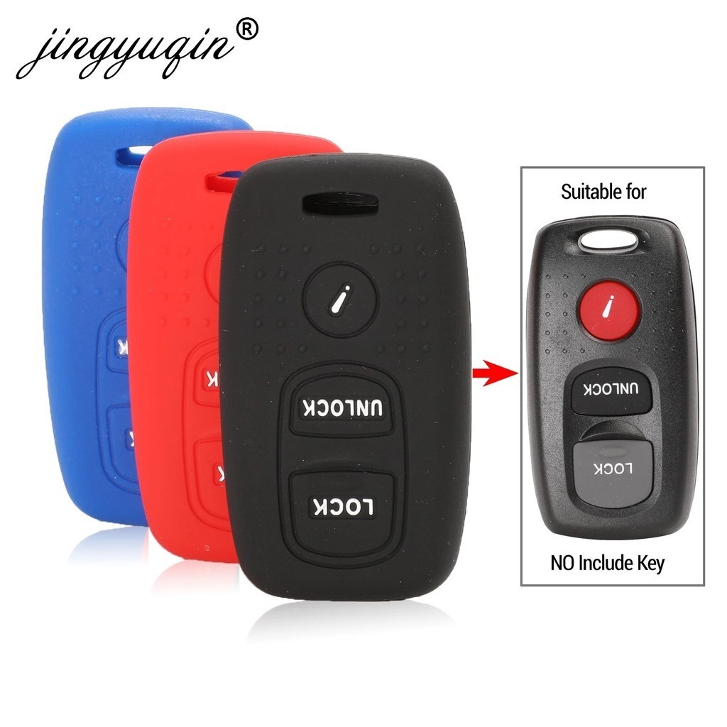 Jingyuqin Silicone Key Case For Mazda 2 3 Mazda6 323 626 MPV Protege 5