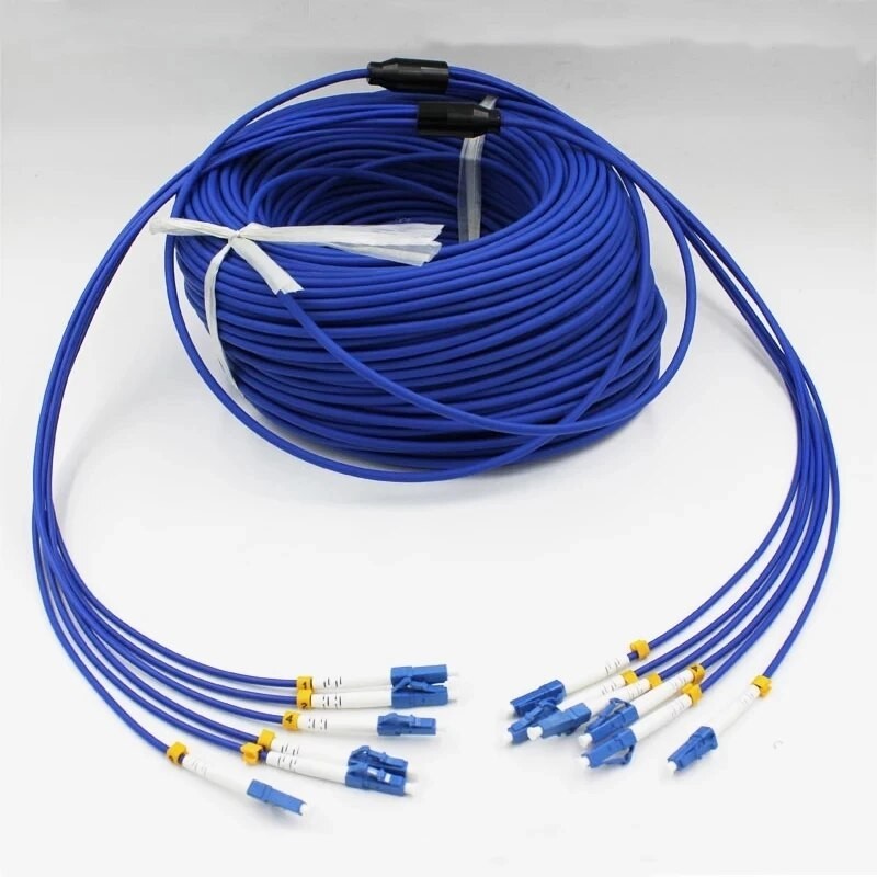 E Mtr Core Armored Fiber Patchcords Sc Lc Fc St Upc Apc Singlemode