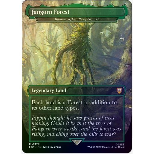 MTG Proxy Card Yavimaya Cradle Of Growth Fangorn Forest Foil