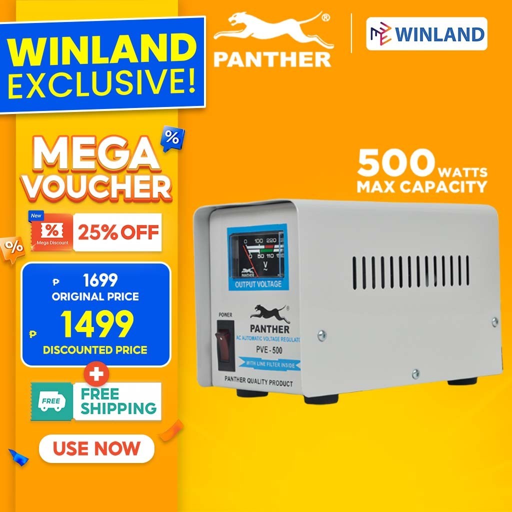 Panther By Winland 500W AVR Relay Type 220V AC Output Automatic Voltage