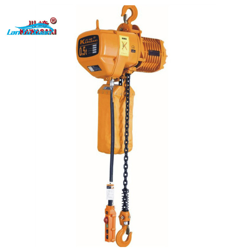 Single Phase 220V 1Ton Chain Crane Micro Electric Hoist Kawasaki