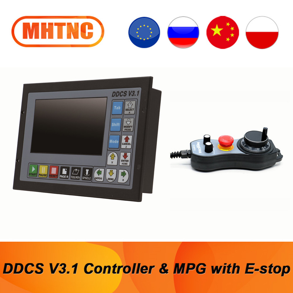 DDCS V3 1 3 4 Axis G Code CNC Controller Offline For Engraving Milling