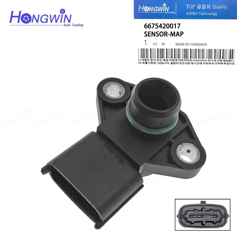 Map Boost Pressure Sensor For Ssangyong Rexton Rodius