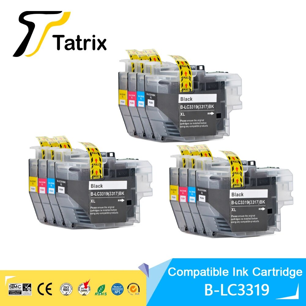 Tatrix LC3319 LC3317 Compatible Ink Cartridge For Brother MFC J5330DW