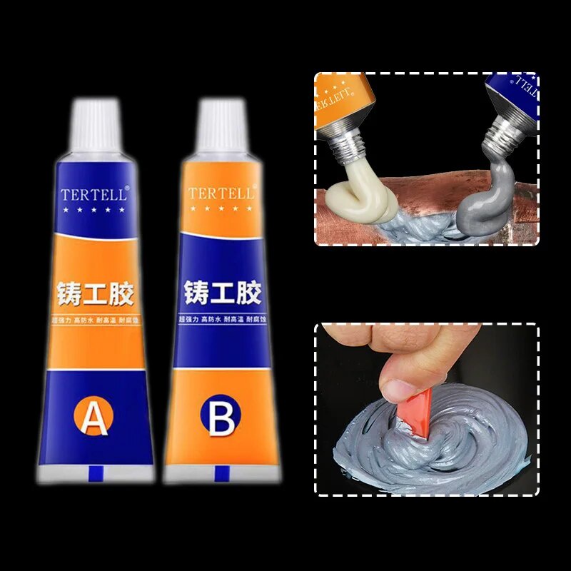 70g Magic Repair Glue AB Metal Strength Iron Bonding Heat Resistance