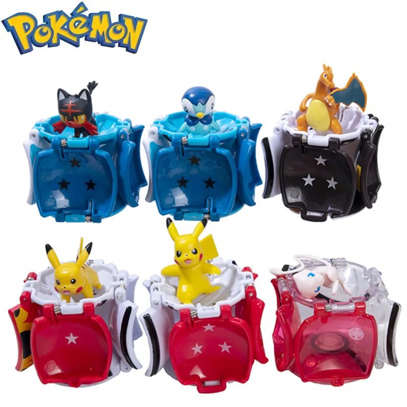 Tomy Pokeball Models Anime Character Pikachu Squirtle Pokemon