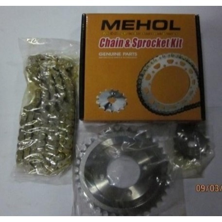 Siszam Moto MEHOL SPROCKET AND CHAIN SET C100 DREAM FURY XRM WAVE SMASH