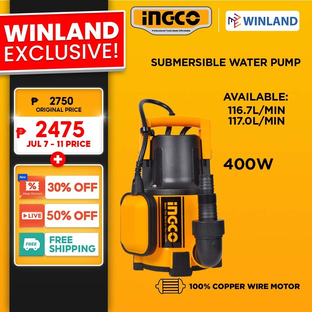 Ingco By Winland Spc Spc Hp Submersible Water Pump