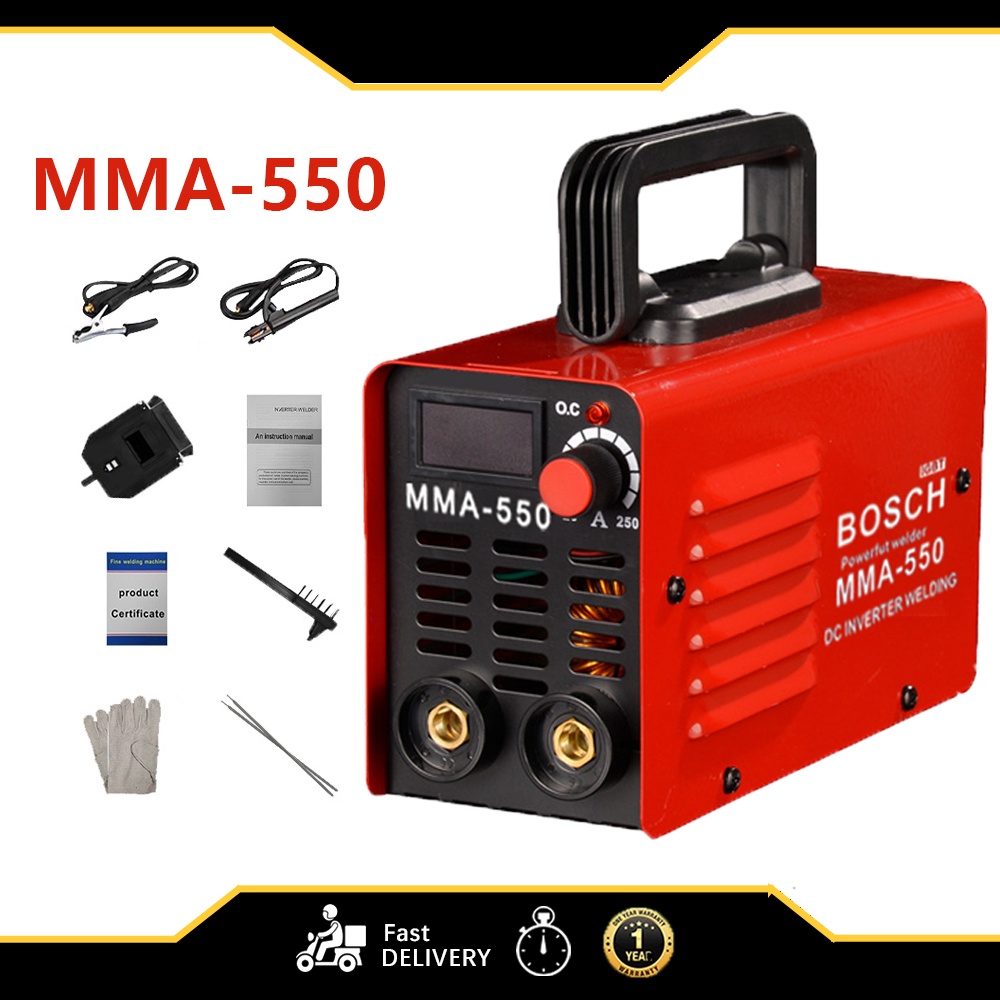 MMA 550 BOSCH Portable Igbt Inverter Welding Machine Heavy Duty And