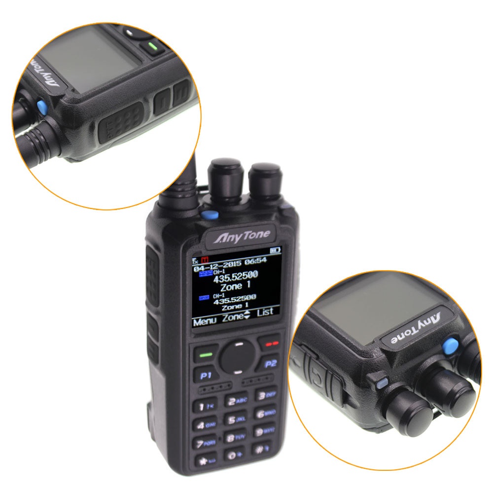 Anytone AT D878UV Plus Walkie Talkie DMR Radio VHF 136 174MHz UHF 400