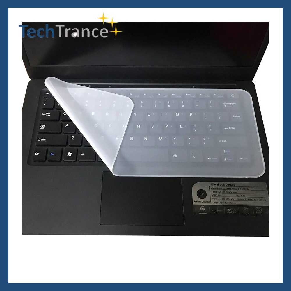 Techtrance Universal Laptop Computer Silicone Keyboard Protector