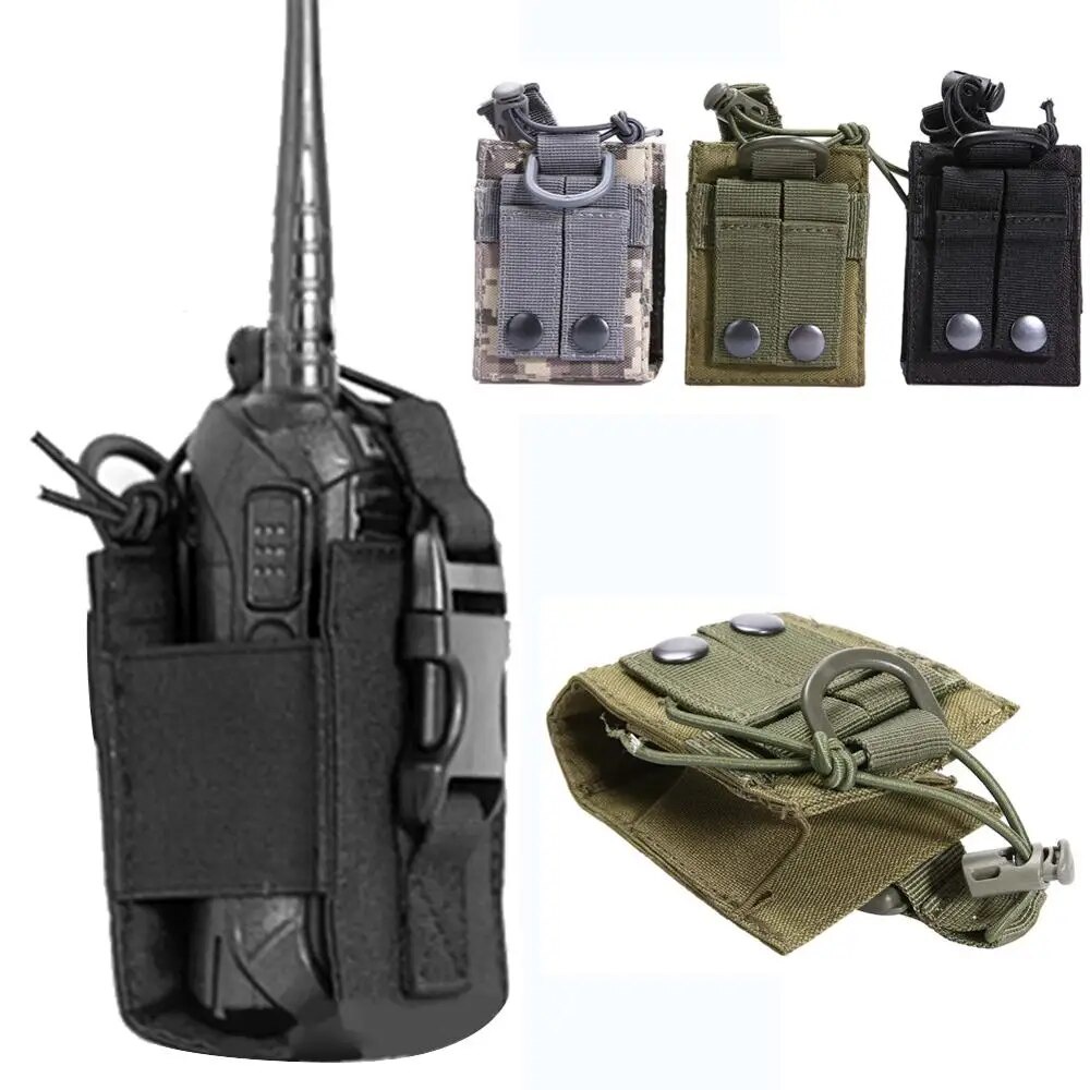 Tactical Molle Radio Walkie Talkie Pouch Waist Bag Pocket