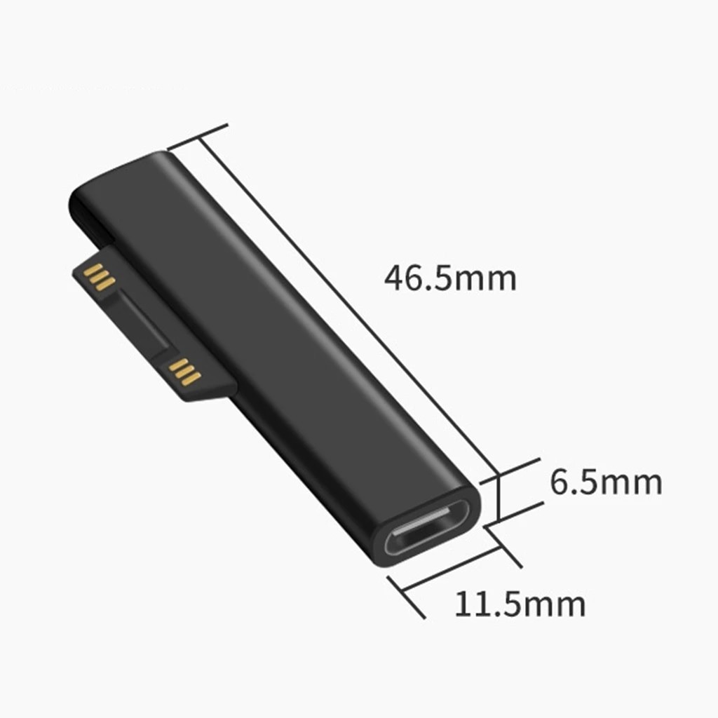 USB C PD Fast Charging Plug Converter For Microsoft Surface Pro 3 4 5 6