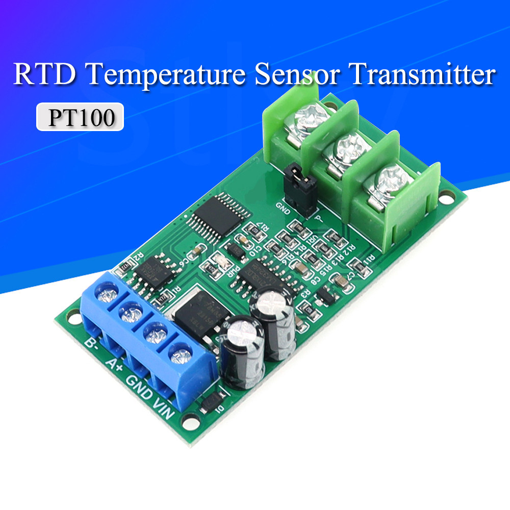 PT100 Platinum Thermal Resistance RTD Temperature Sensor Transmitter