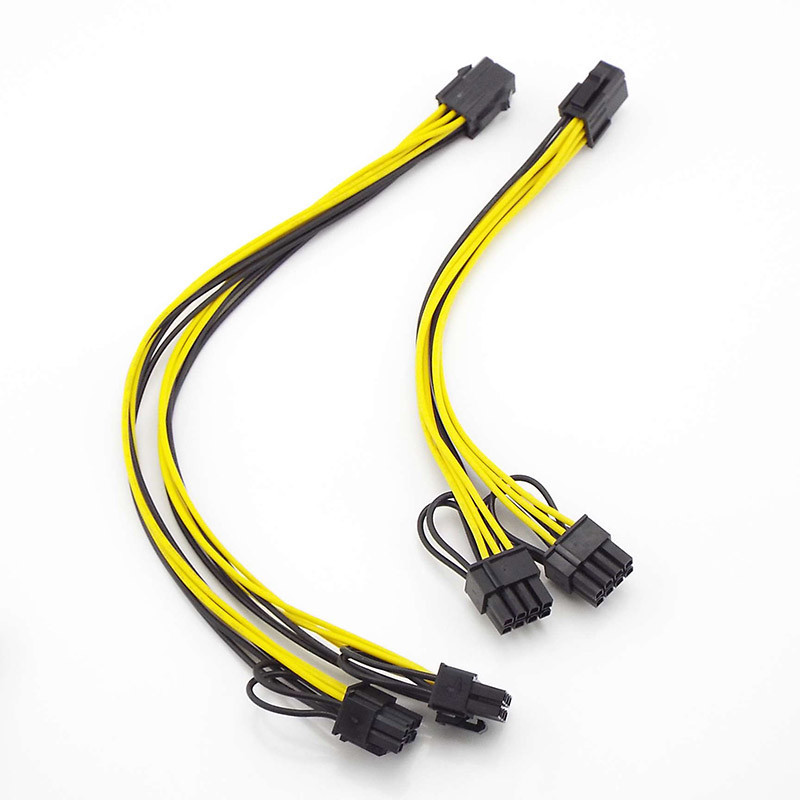 Power Splitter Cable PCI E 6 Pin To Dual 6 2 Pin 6 Pin 8 Pin