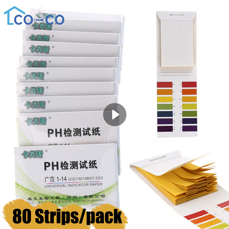 1set 80 Strips Professional 1 14 PH Litmus Paper Ph Test Strips