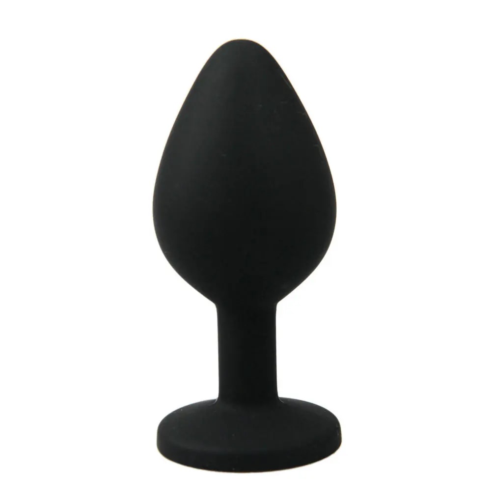 Silicone Anal Plug Crystal Unisex Backyard G Spot Stimulating Butt Plug