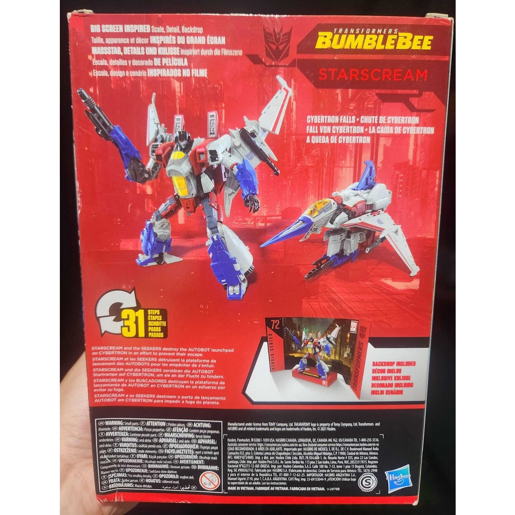 Transformers Studio Series 72 Starscream Voyager Class Bumble Bee