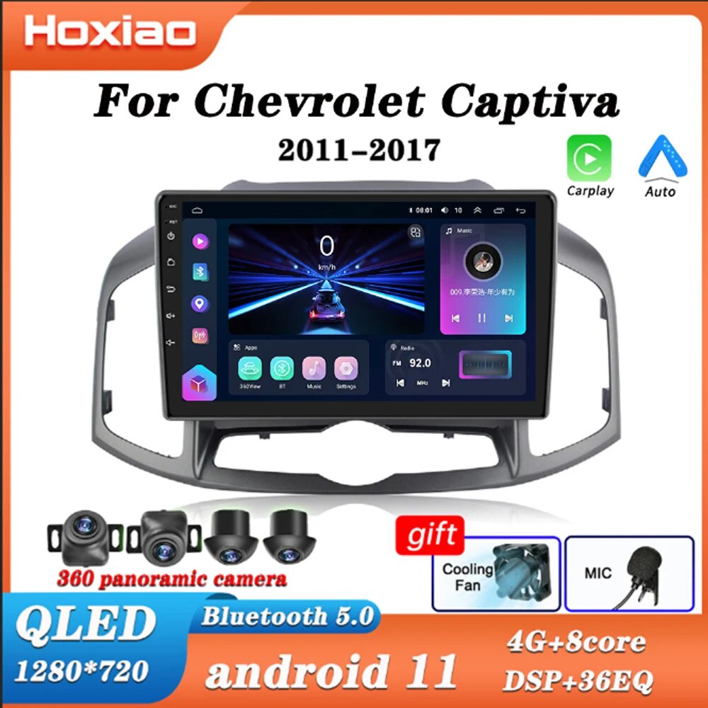 Hoxiao Android 11 For Chevrolet Captiva 1 2011 2016 Car Radio