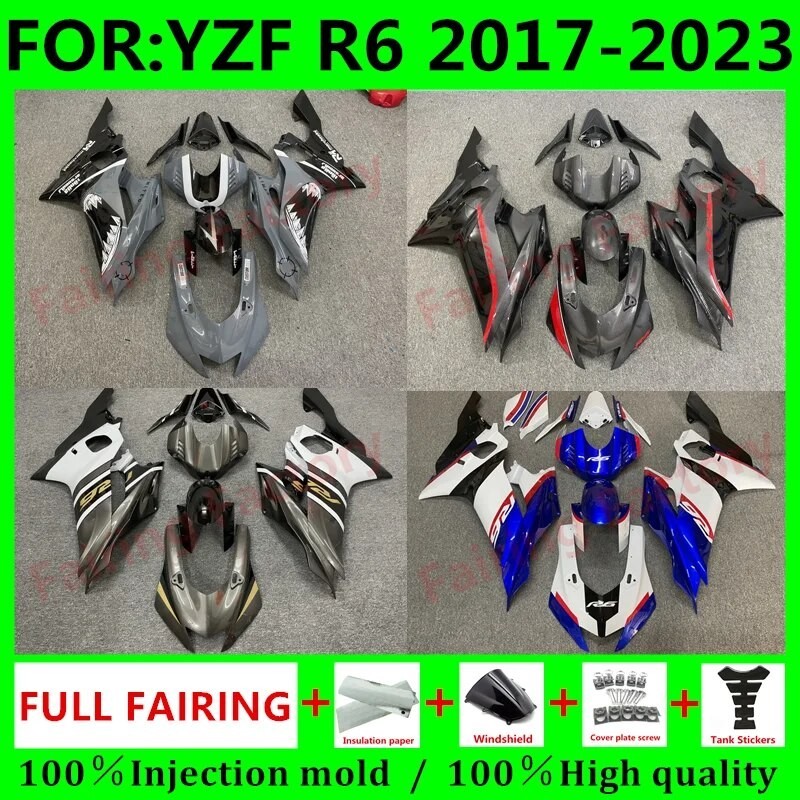 NEW ABS Motorcycle Fairing Kit Fit For YZF R6 YFZ R6 2017 2018 2019