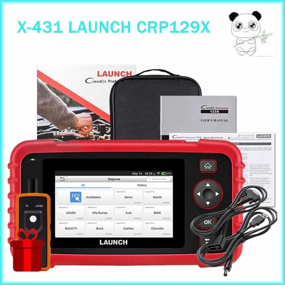 Launch Obd Scanner Crp X Car Scan Tool Obdii Diagnostic Machine