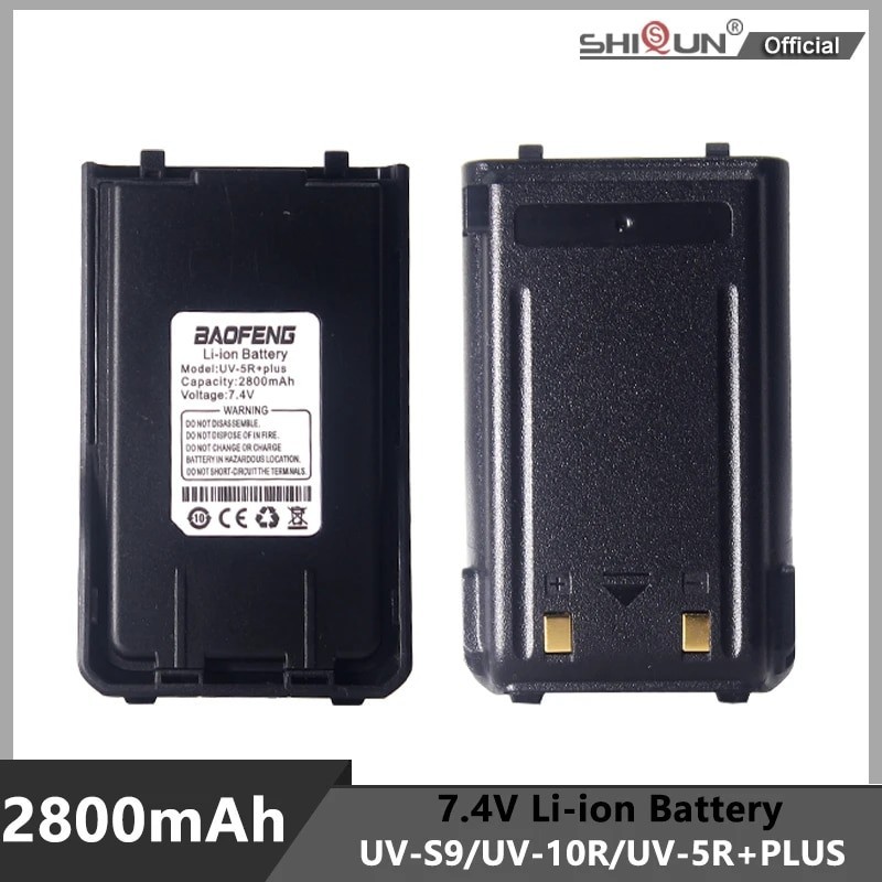 BaoFeng UV S9 Plus Li Ion Battery 2800mAh UV 5R Plus UV S9 Pro V2