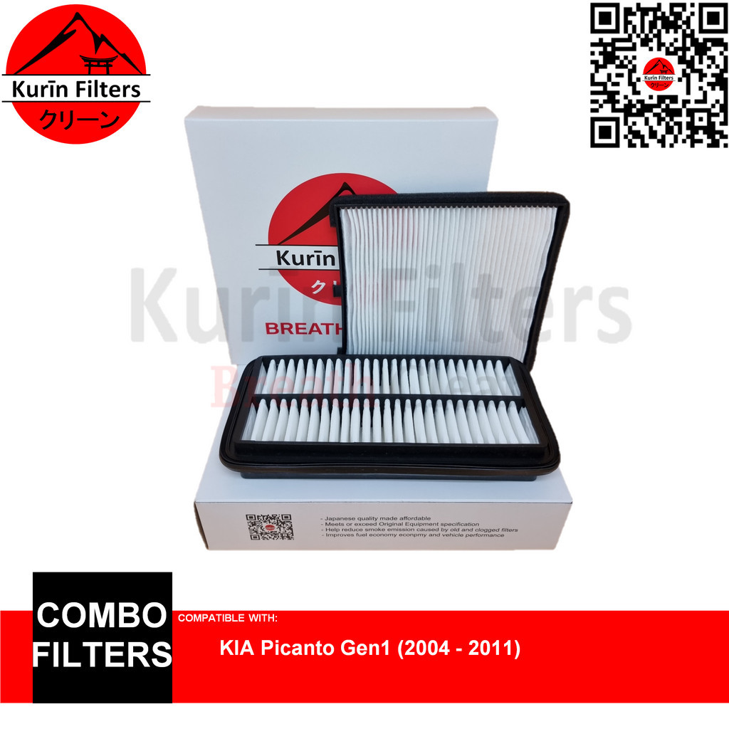 Seckill Genuine 2004 KURIN Filters Combo 2011 Cabin For Gen1 Air KIA