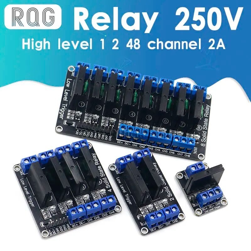 1 2 4 8 Channel 5V DC Relay Module Solid State High Level SSR AVR DSP