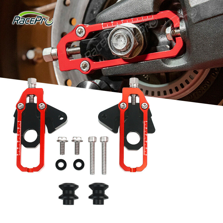 Racepro Motorcycle Chain Adjusters With Spool Tensioners Catena Fit For