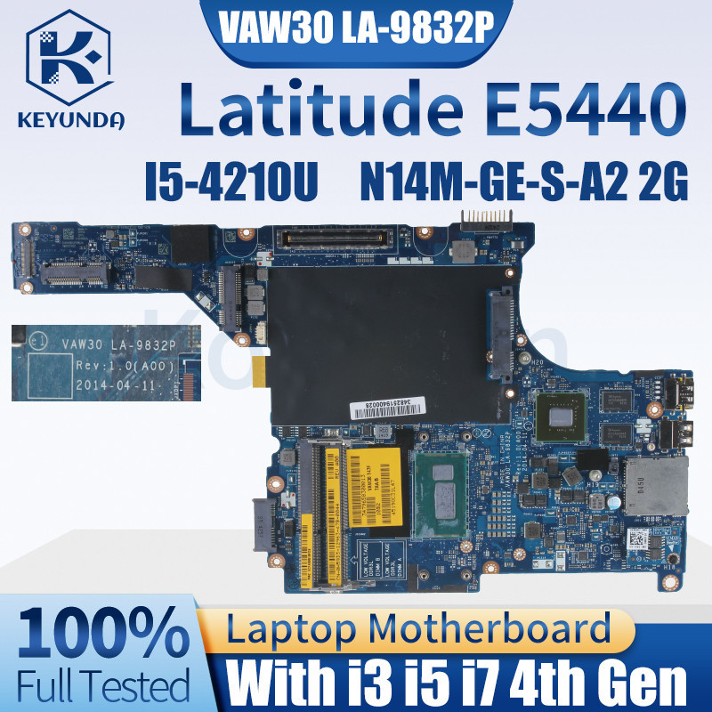 Vaw La P For Dell Latitude E Notebook Mainboard P X M