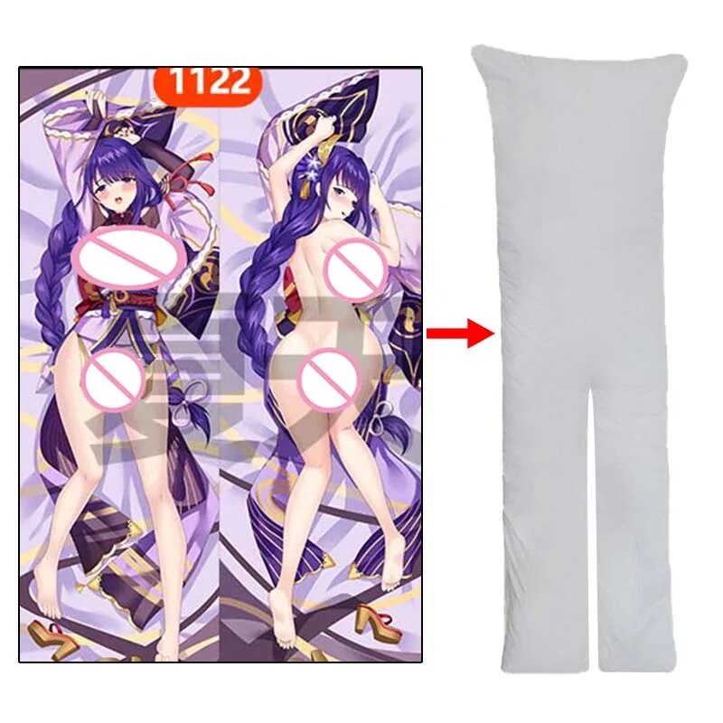 Z Genshin Impact Baal Split Legs Dakimakura Onahole Sex Anime