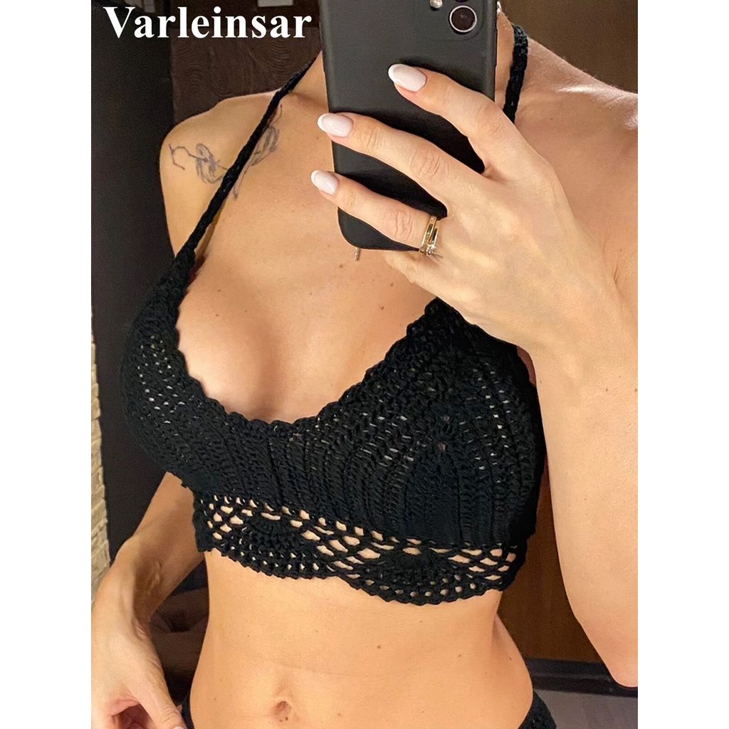 B S Xl Colors Crochet Knitted Bikini Top Female Swimsuit Women