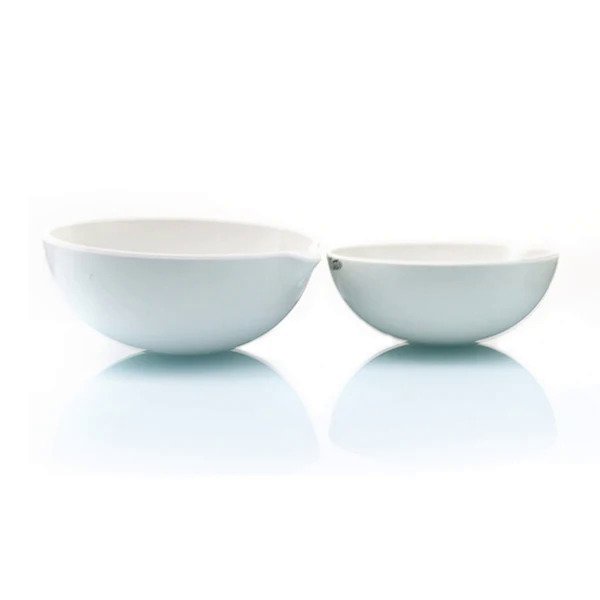 Laboratory Science Round Bottom Ceramic Porcelain Evaporating Dish With