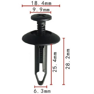 Shhworldsea Pcs Car Plastic Clip Fasteners Push Type Retainer For