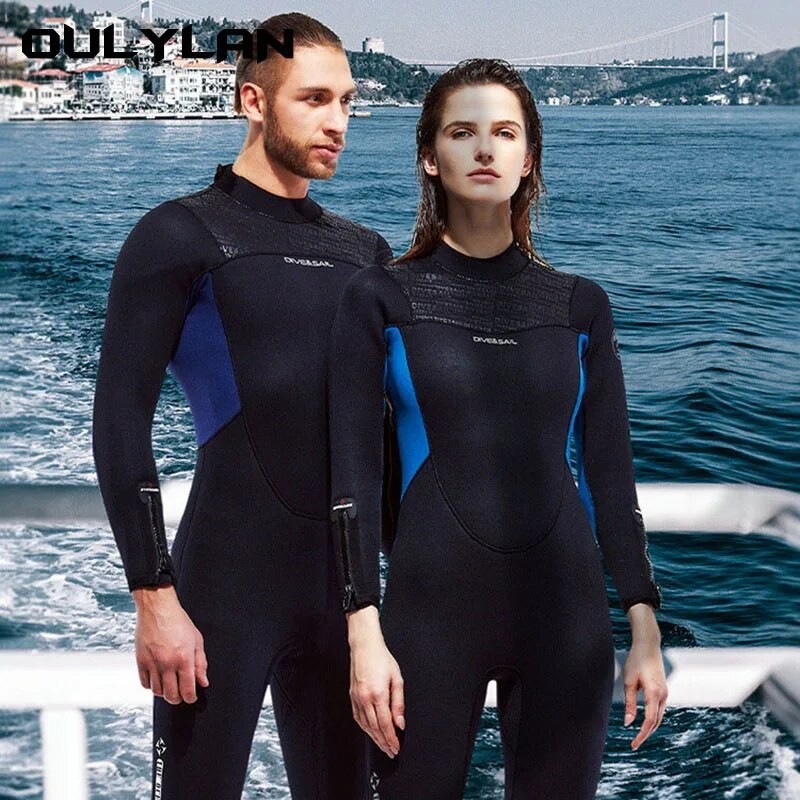 Oulylan 2023 New 3mm Diving Suit Men Neoprene Wetsuit Women Scuba Wet