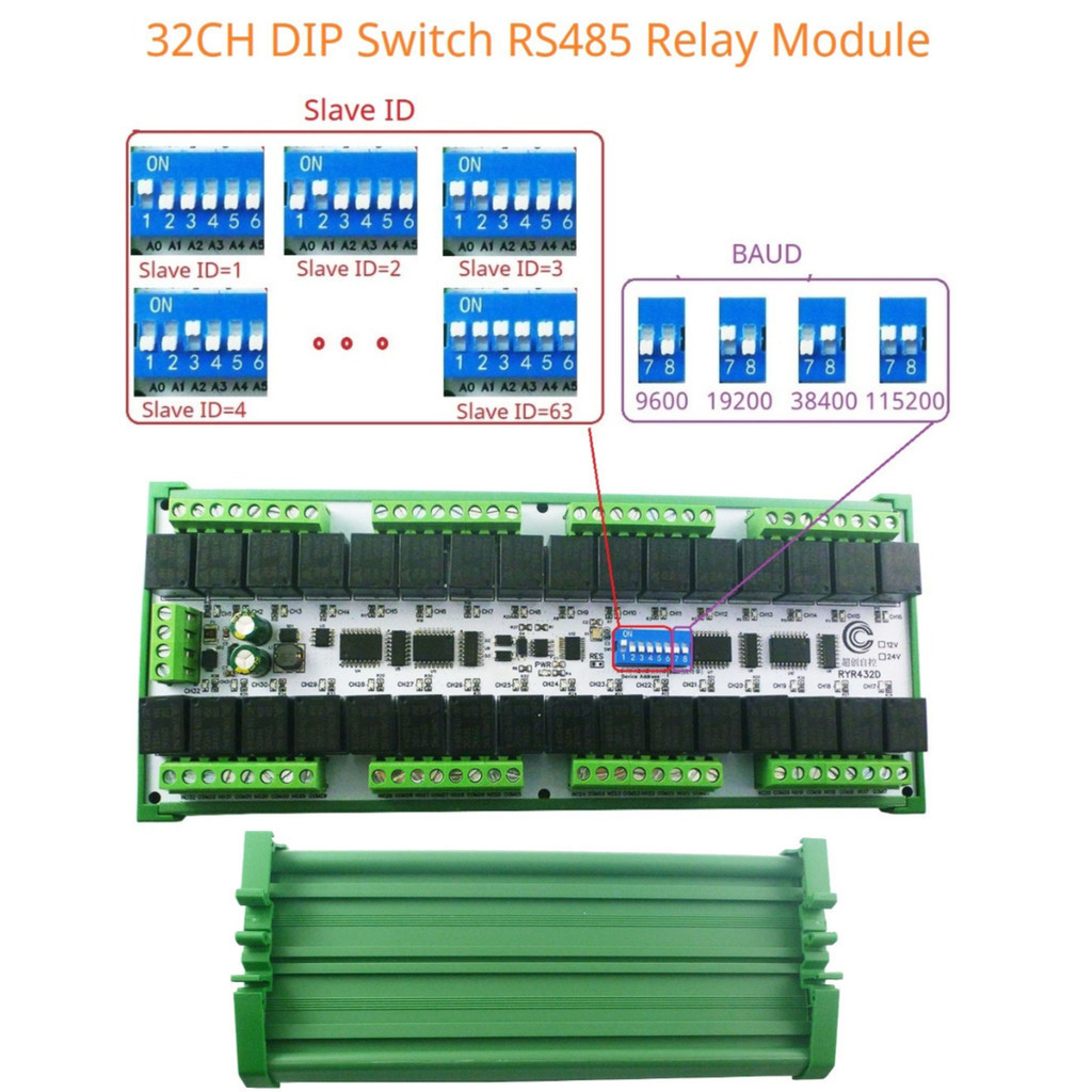 Dc V V A Ch Modbus Rtu Rs Relay Module Ryr D Easy To