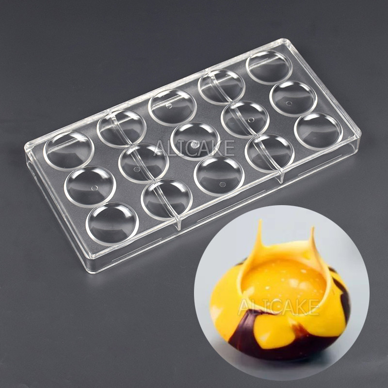 Polycarbonate Chocolate Mold Professional Sakura Volcano Shape For