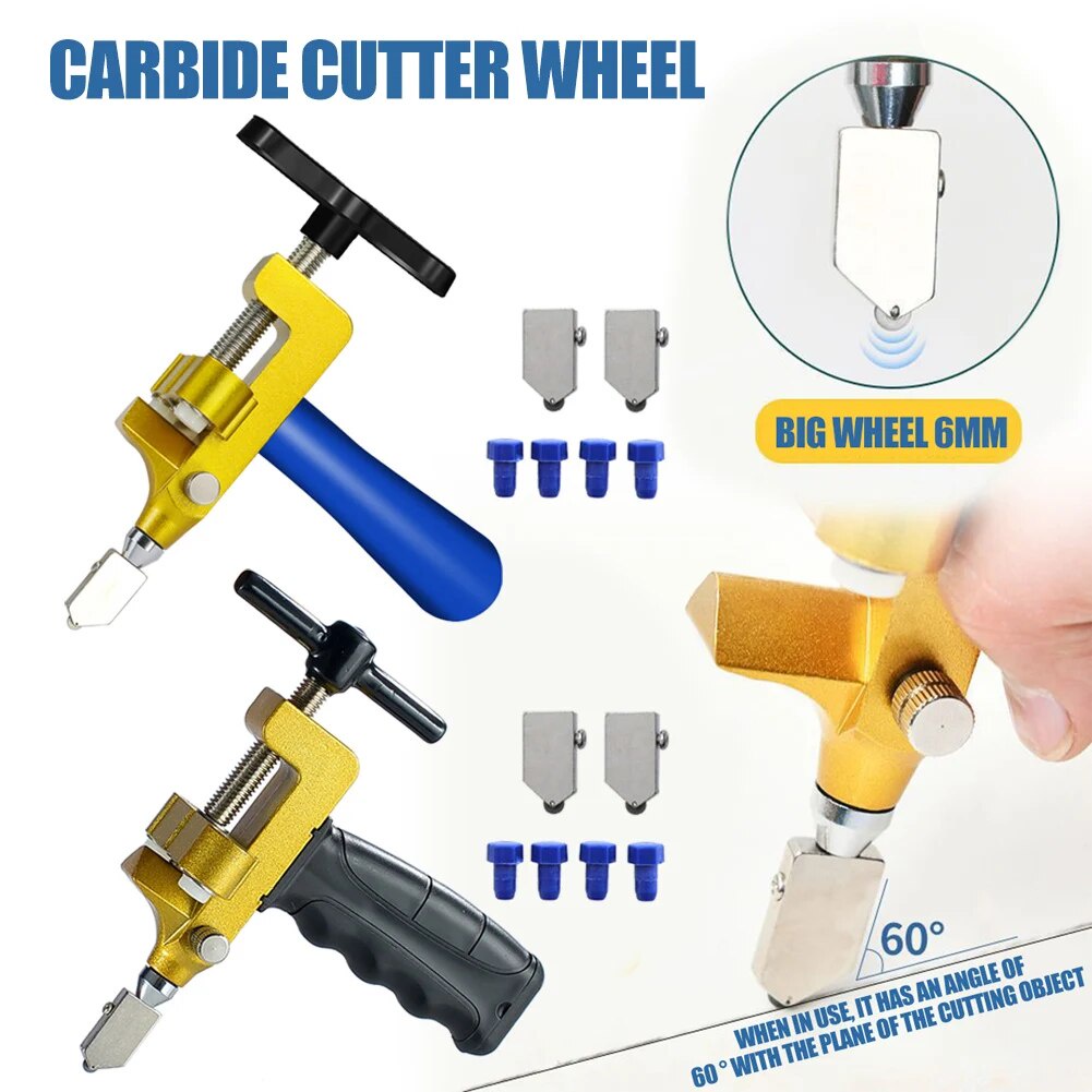 In Glass Ceramic Tile Cutter With Knife Wheel Diamond Glass Cutter