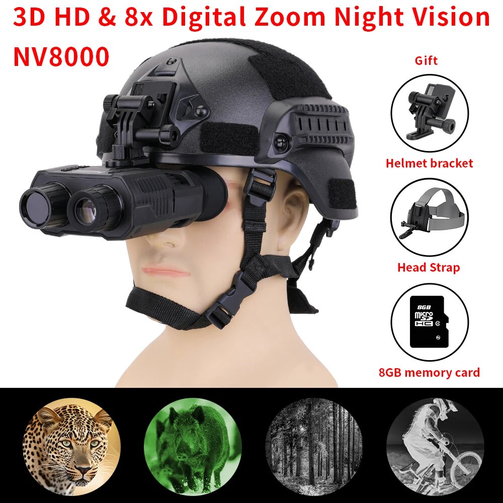 Naked Eye D Night Vision Goggle Helmet Eyepiece Infrared Night Vision