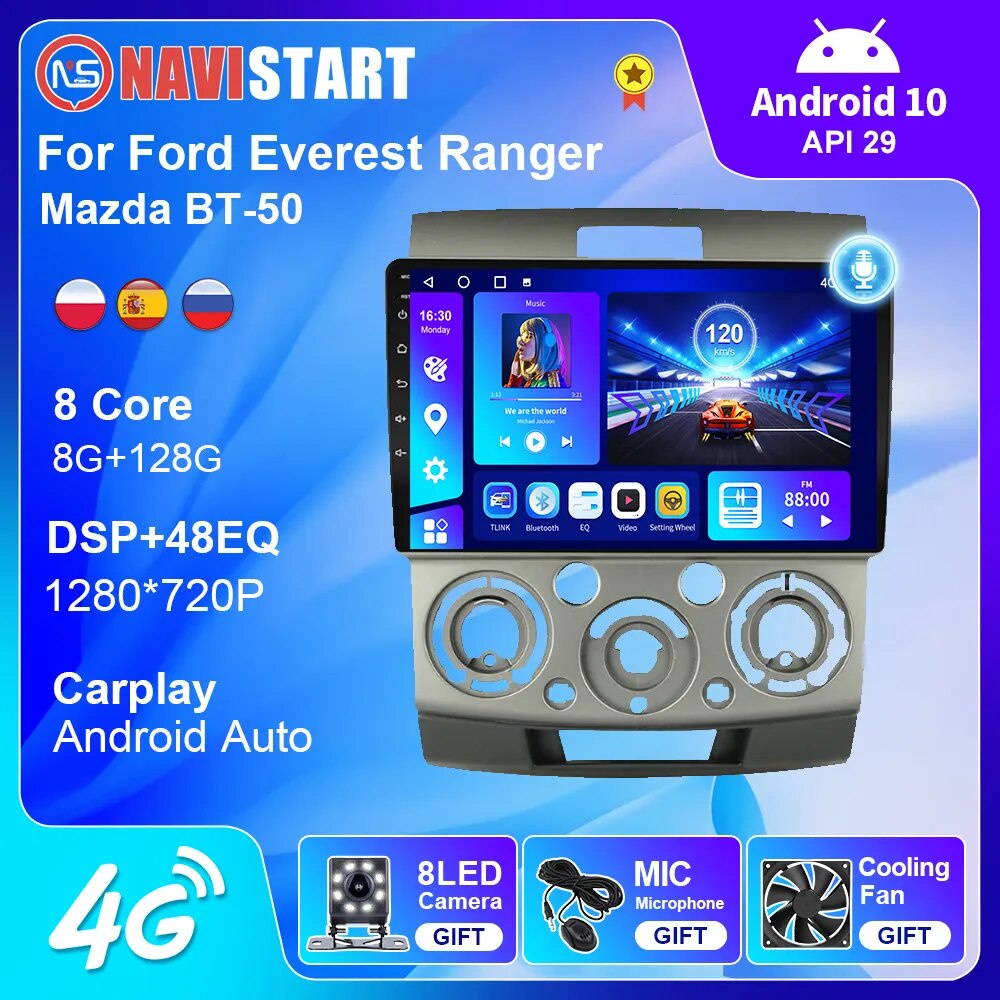 Y Navistart For Ford Everest Ranger Mazda Bt Android Car Radio