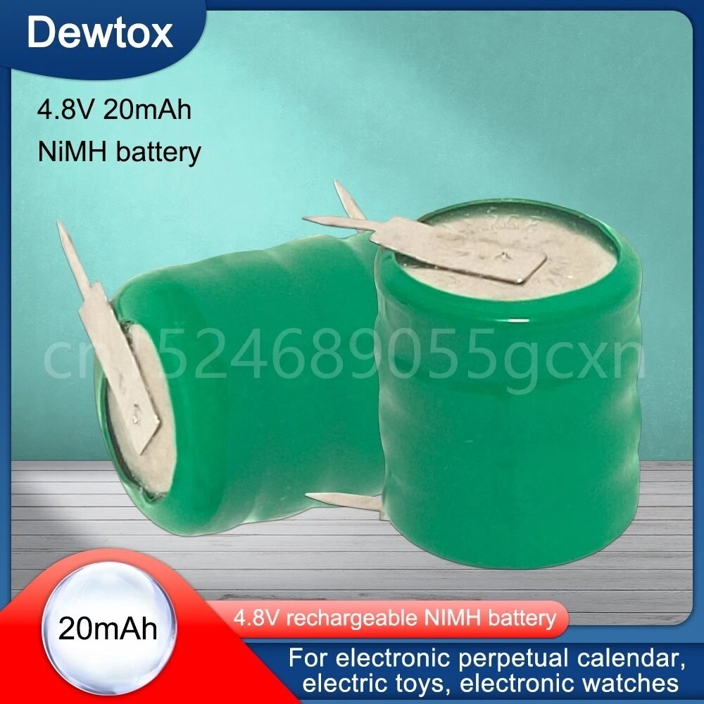 New 4 8V 20mAh Ni MH Rechargeable Battery For Solar Equipment Car LED