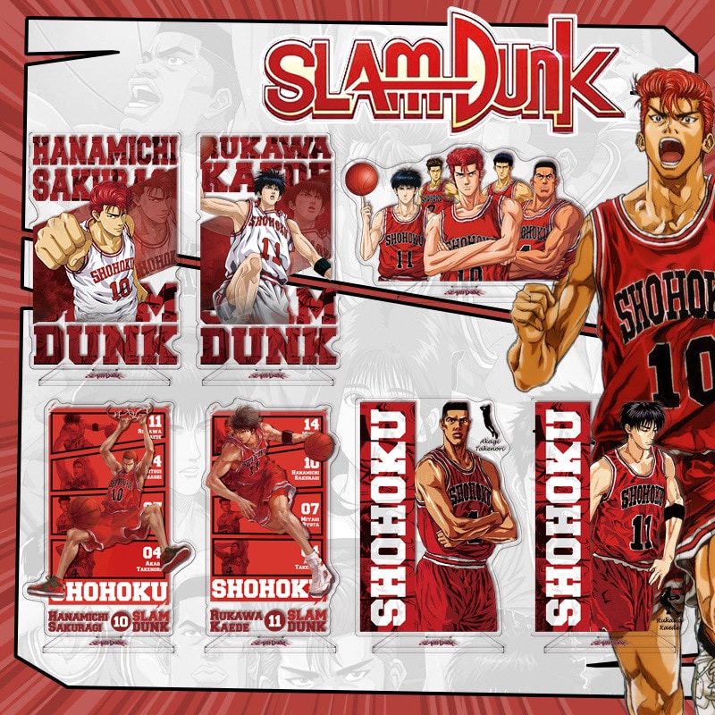 Slam Dunk Rukawa Kaede Sakuragi Hanamichi Hisashi Mitsui Ryota Miyagi Acrylic Keychain Animatio