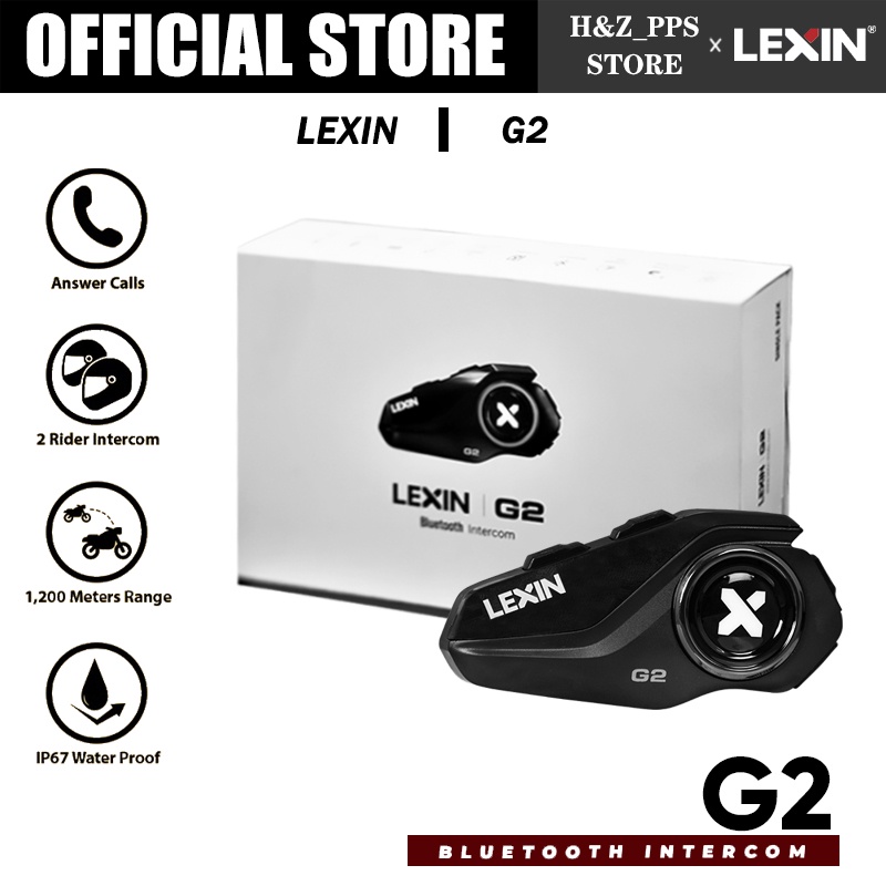 LEXIN G2 Motorcycle Bluetooth Intercom For Helmet Headset Communication