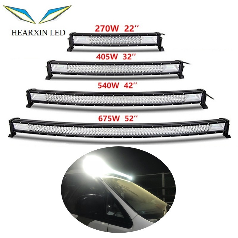 Bara LED 22 32 42 50 52 Inch Curved LED Light Bar COMBO Led Work