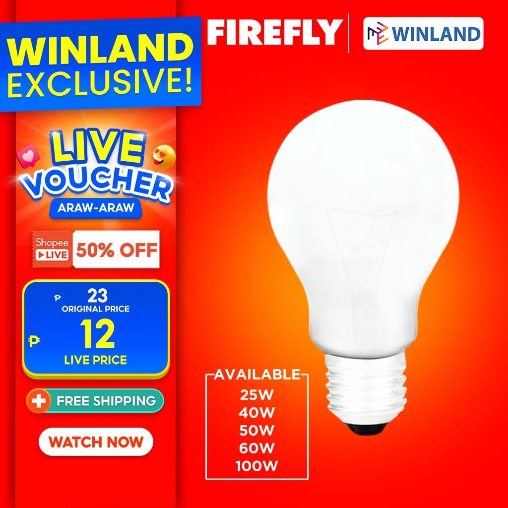 Firefly By Winland FROSTED Standard Lamp Incandescent Incubator Light