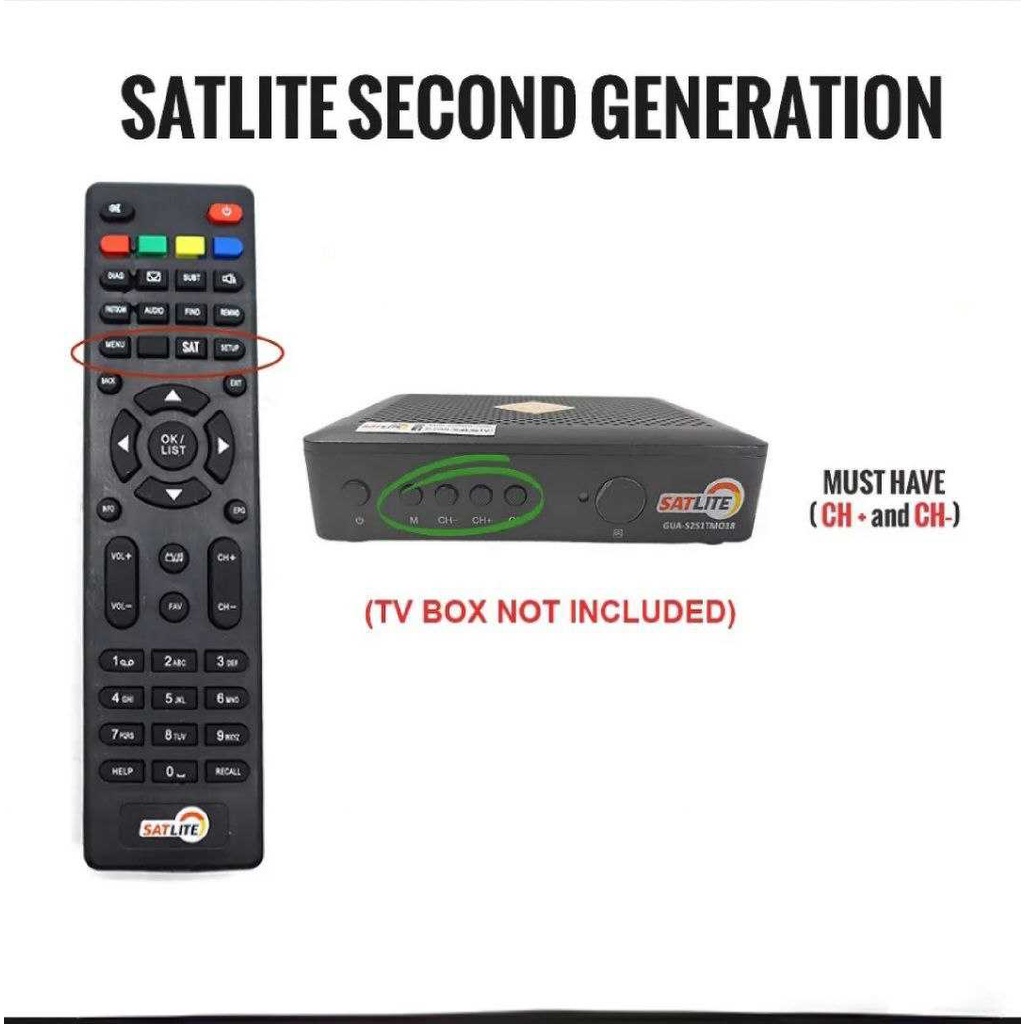 Cignal Remote Control For Cignal Satlite Tv Box Second Generation