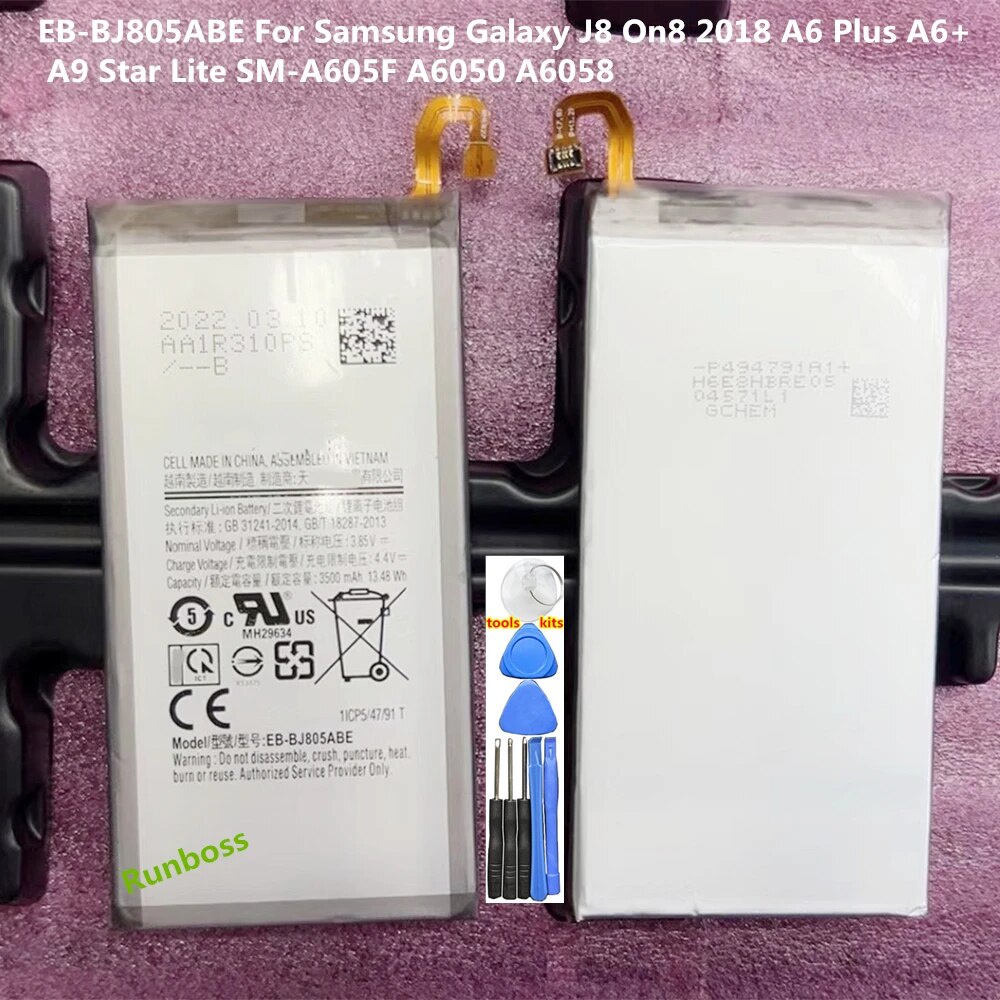 New Original 3500mAh EB BJ805ABE Phone Battery For Samsung Galaxy J8