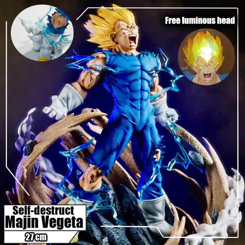 K Cm Dragon Ball Z Anime Figure Self Destruct Majin Vegeta Gk