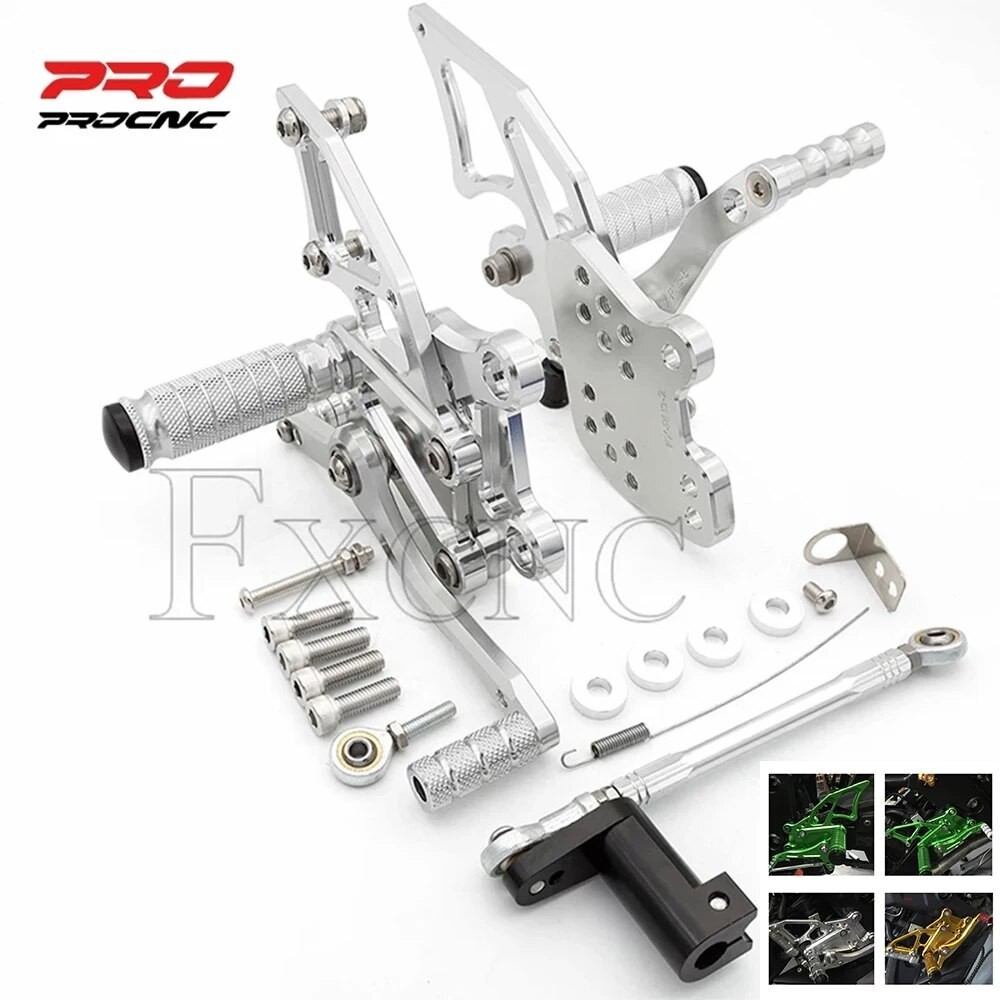 For Yamaha YZF R25 R3 CNC Adjustable Rear Set Rearsets Footrest YZF MT