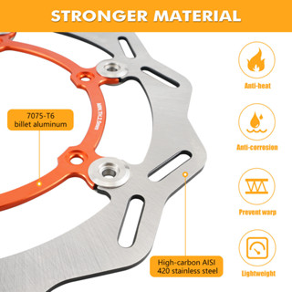 For Ktm Exc Mm Front Floating Brake Disc Rotor Exc F